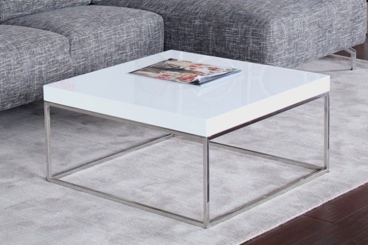 Impressive Top Chrome Coffee Table Bases Inside Coffee Table Marvelous Square White Coffee Table Large Square (View 42 of 50)