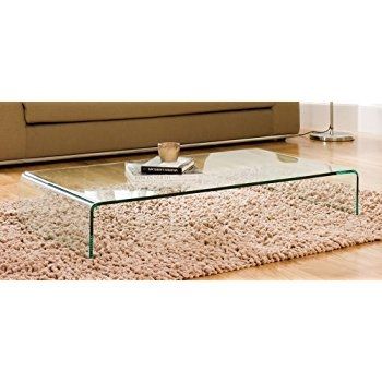 Impressive Top Curved Glass Coffee Tables Throughout Long Clear Bent Glass Coffee Table Amazoncouk Kitchen Home (Photo 29665 of 35622)