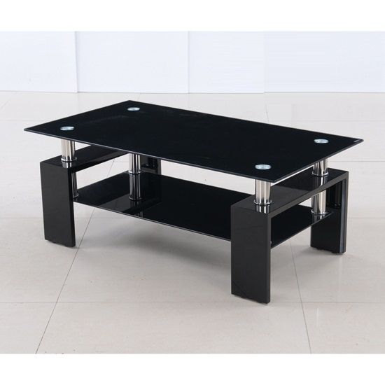 Impressive Trendy Black Wood And Glass Coffee Tables For Fine Modern Black Coffee Table Vghbaoak Modrest Gemstone Oak T (View 8 of 49)