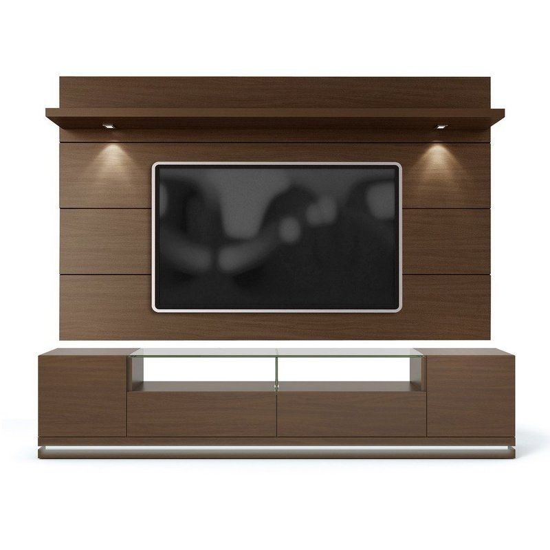 Impressive Trendy TV Stands With LED Lights Throughout Wade Logan Julius 858 Tv Stand And Floating Wall Tv Panel With (Photo 30497 of 35622)