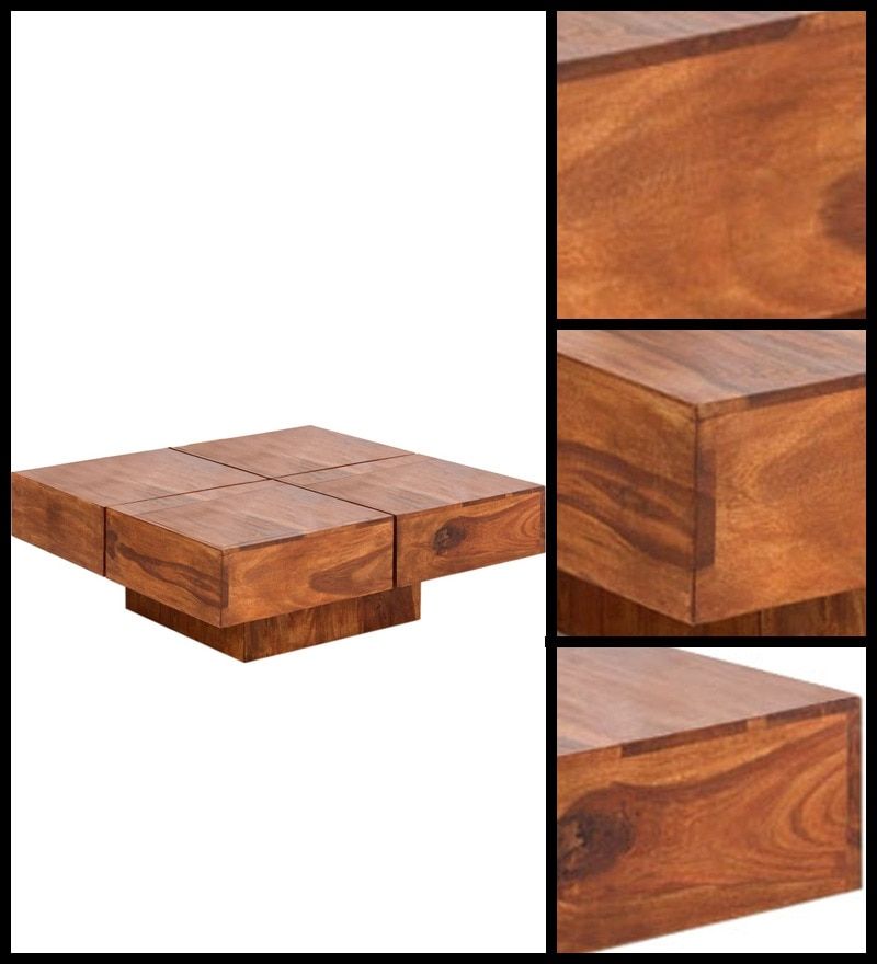 Impressive Unique Low Height Coffee Tables Throughout Buy Low Height Solid Coffee Table Wood Dekor Online Square (View 25 of 50)