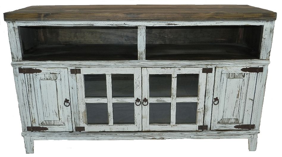 Impressive Variety Of Rustic White TV Stands In Rustic White Wash Tv Stand Antique White Tv Stand (Photo 2 of 50)