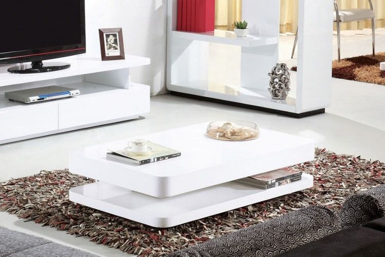 Impressive Wellliked Coffee Tables White High Gloss Within Courbe 12m High Gloss Coffee Table (Photo 24172 of 35622)