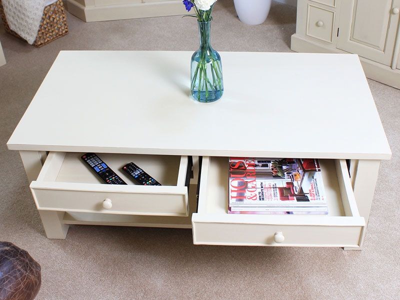 Impressive Wellliked Cream Coffee Tables With Drawers Throughout Cream Coffee Table With Drawers Corona 1 Drawer Coffee Table In (Photo 21 of 50)
