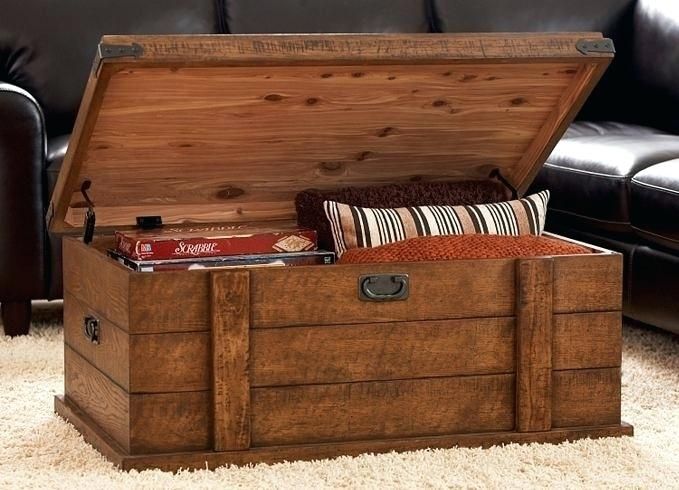 Impressive Wellliked Large Trunk Coffee Tables For Coffee Table Antique Trunksvintage Wooden Trunk Coffee Table (Photo 26308 of 35622)