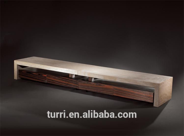 Impressive Wellliked Luxury TV Stands In Luxury Long Wooden Tv Stand With Luxury Marble Top Buy Living (View 33 of 50)
