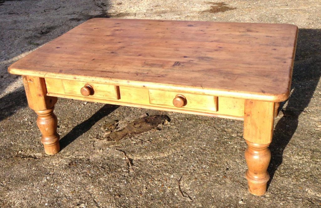 Impressive Wellliked Old Pine Coffee Tables Throughout Coffee Table Old Pine Coffee Table With Drawers Antique (Photo 47 of 50)