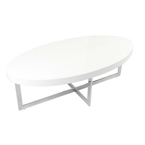 Impressive Widely Used Oblong Coffee Tables Pertaining To Oval Modern Coffee Table Table And Estate (View 16 of 40)