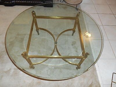 Impressive Widely Used Unusual Glass Coffee Tables Inside Vintage Hollywood Regency Brass Glass Coffee Table Unusual Square (Photo 39 of 40)