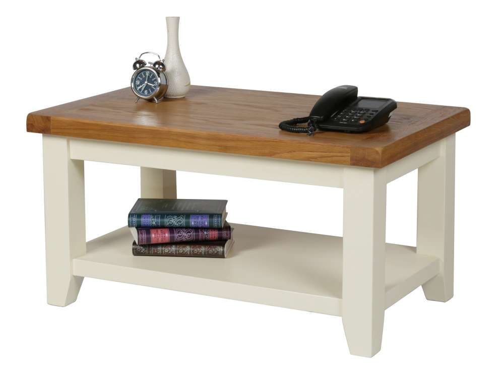 Innovative Best Cream And Oak Coffee Tables Inside Country Oak Cream Painted Coffee Table (View 30 of 40)