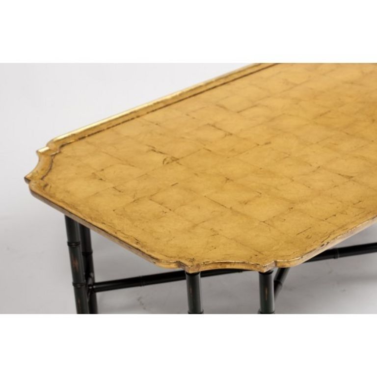 Innovative Brand New Gold Bamboo Coffee Tables In Kittinger Coffee Table Gilded Gold Leaf Top Ebony Bamboo Legs At (View 29 of 50)