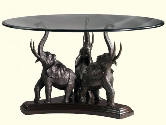 Innovative Common Elephant Coffee Tables With Glass Top Within Coffee Table Image 2 Outrageous Marble Top Four Elephant Coffee (Photo 35 of 40)