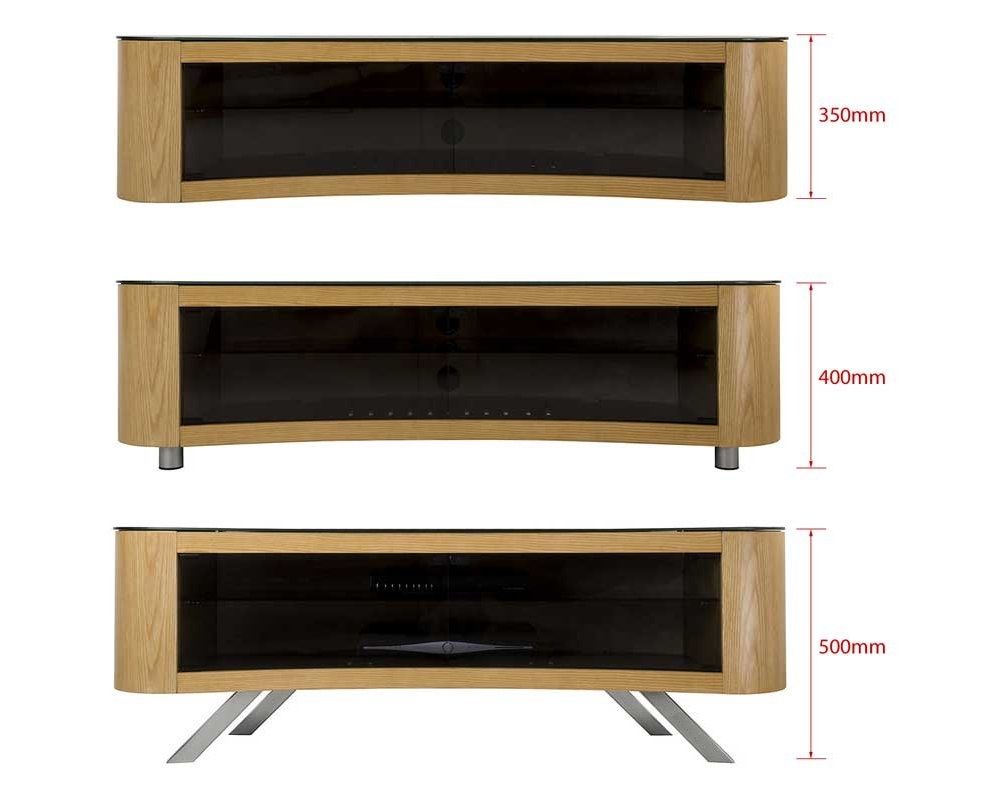 Innovative Deluxe Avf TV Stands With Avf Curved Bay Tv Stand Round Unit For 42 To 70 Led Curve Oled (View 6 of 50)