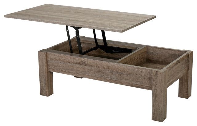 Innovative Famous Lift Top Coffee Table Furniture Throughout Enida Wood Lift Top Storage Coffee Table Rustic Coffee Tables (Photo 13 of 50)