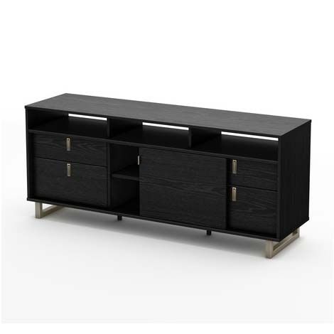 Innovative Famous Modern 60 Inch TV Stands Pertaining To Southshore Uber Collection Modern 60 Inch Tv Stand Black Oak 4347678 (Photo 47 of 50)