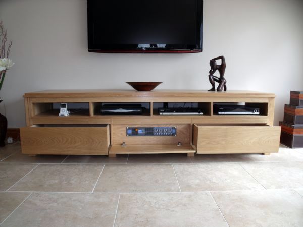 Innovative Famous Oak TV Cabinets Throughout Lounge Bedroom Office Dining Room Kitchen Bespoke Furniture (Photo 41 of 50)