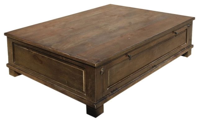 Innovative Fashionable Extra Large Rustic Coffee Tables Pertaining To Cool Square Coffee Table With Storage Idea 48 Square Wood (View 27 of 50)