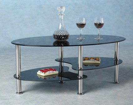 Innovative Fashionable Oval Black Glass Coffee Tables Intended For Coffee Table Amazing Coffee Tables Glass All Glass Coffee Table (Photo 20 of 50)