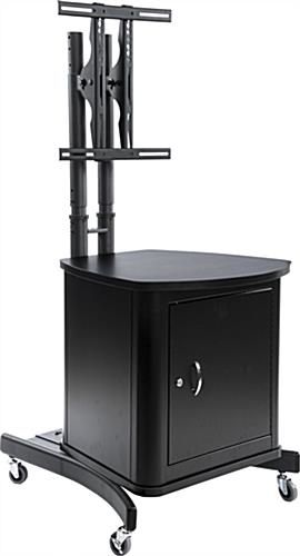 Innovative High Quality Lockable TV Stands With Regard To Tv Stand With Locking Cabinet Holds 1 32 To 65 Screen (Photo 31374 of 35622)