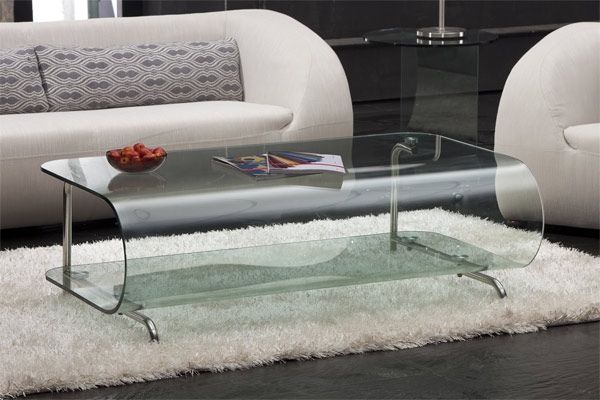 Innovative Latest Curve Coffee Tables In Style Your Modern Homes With Sleek Glass Coffee Table Home (Photo 11 of 50)