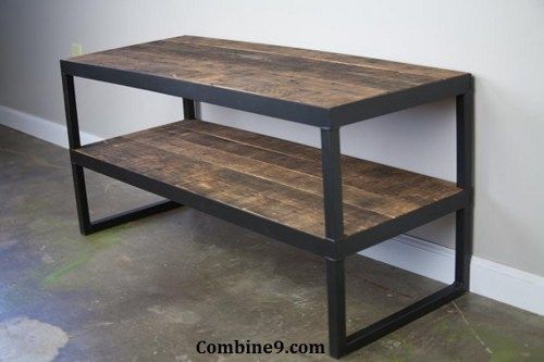 Innovative New Industrial Style TV Stands Inside Vintage Industrial Furniture Combine 9 Reclaimed Wood Modern (Photo 18 of 50)