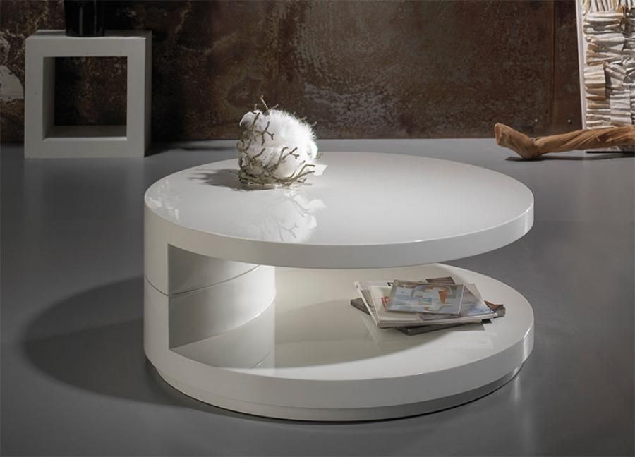 Innovative New Oval White Coffee Tables Inside Round White Coffee Table Modern Starrkingschool (View 41 of 50)