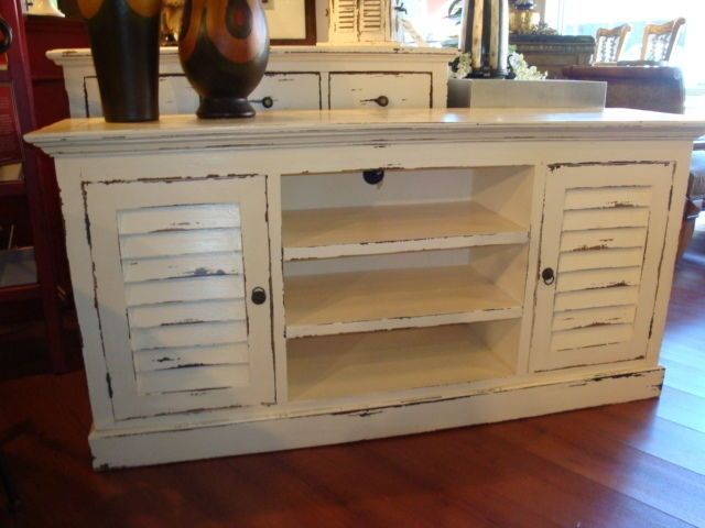 Innovative New White Rustic TV Stands Intended For Tv Stands Elegant White Distressed Tv Stand White Entertainment (Photo 42 of 50)