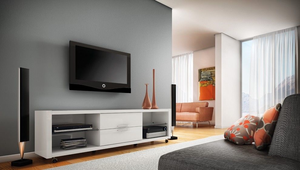 Innovative New White Tall TV Stands In Thin Tv Stand Full Size Of Tv Units Modern Tv Cabinet In Living (Photo 45 of 50)