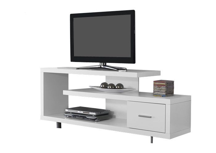 Innovative Trendy White Modern TV Stands Within Modern Tv Stands Entertainment Centers Allmodern (View 25 of 50)