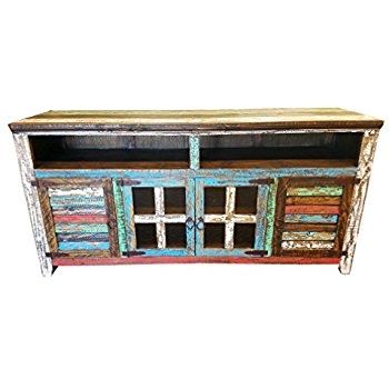 Innovative Unique Rustic 60 Inch TV Stands Within Amazon Hi End Rustic Medieval Hand Scrape 67 Inch Tv Stand (View 38 of 50)