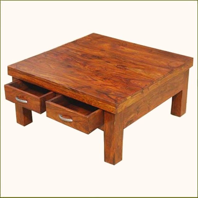 Innovative Variety Of Square Storage Coffee Tables With Regard To Modren Square Coffee Tables With Storage Wood Shape Bottom Drawer (View 11 of 50)