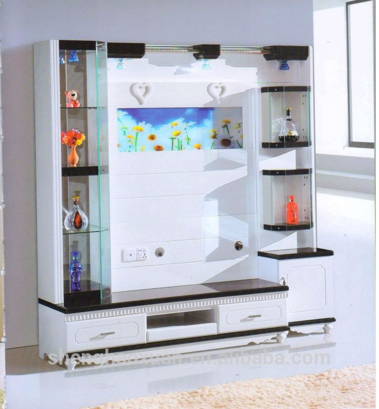 Innovative Wellknown White Wood TV Cabinets Within Wooden Tv Units Design Products Wooden Tv Units Design (View 5 of 50)
