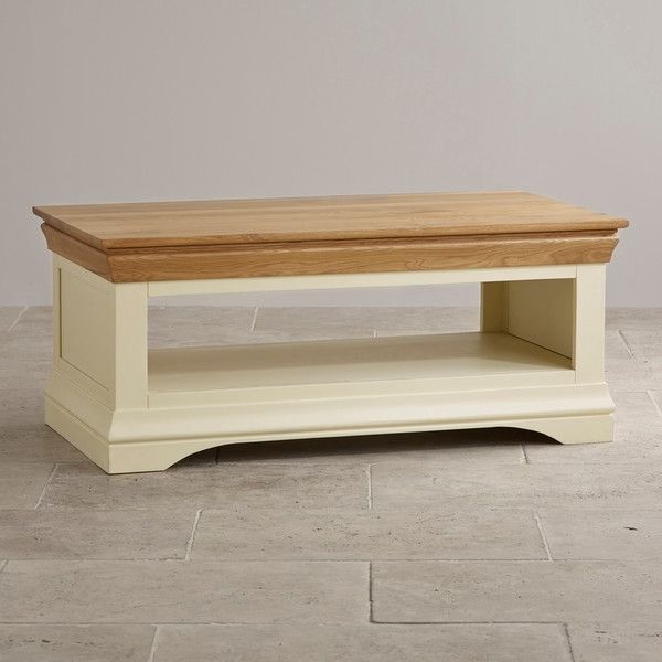 Innovative Wellliked Cream And Oak Coffee Tables Within Painted Coffee Table (View 23 of 40)