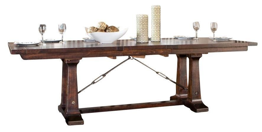 Intercon Furniture Hayden Trestle Dining Table In Rough Sawn With Regard To Hayden Dining Tables (View 18 of 20)