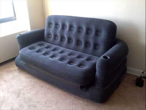 Intex Inflatable Pull Out Sofa & Queen Bed Mattress Sleeper In Intex Sleep Sofas (View 2 of 20)