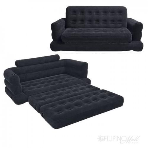 Intex Inflatable Pull Out Sofa & Queen Bed Mattress Sleeper Within Intex Sleep Sofas (Photo 1 of 20)