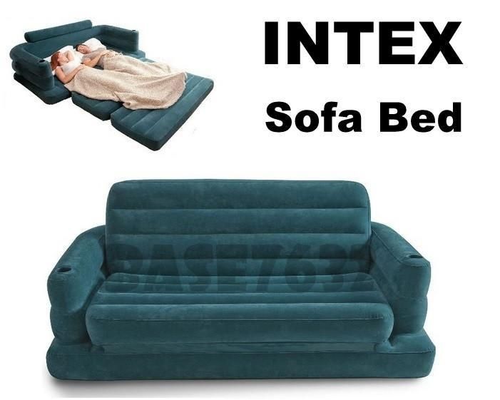 Intex Sofa Air Bed Intex Pull Out Sofa Air Beds And Pillows With Regard To Inflatable Sofa Beds Mattress (View 13 of 20)