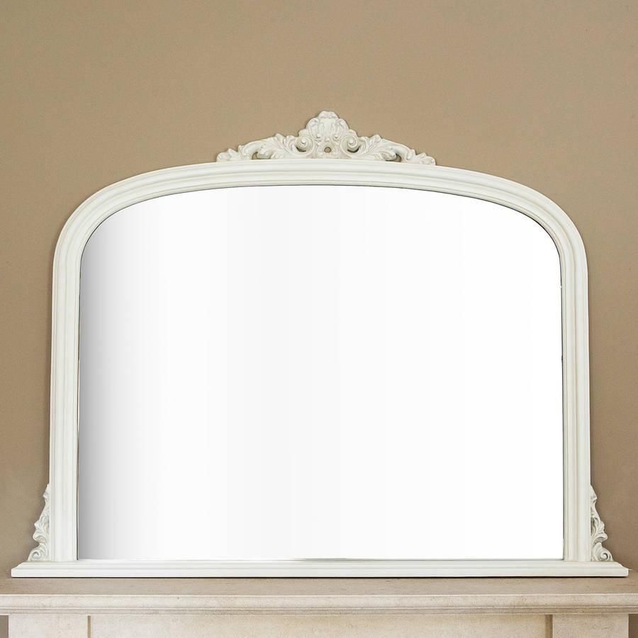 Ivory Overmantel Mirrordecorative Mirrors Online Throughout Overmantle Mirror (View 5 of 20)