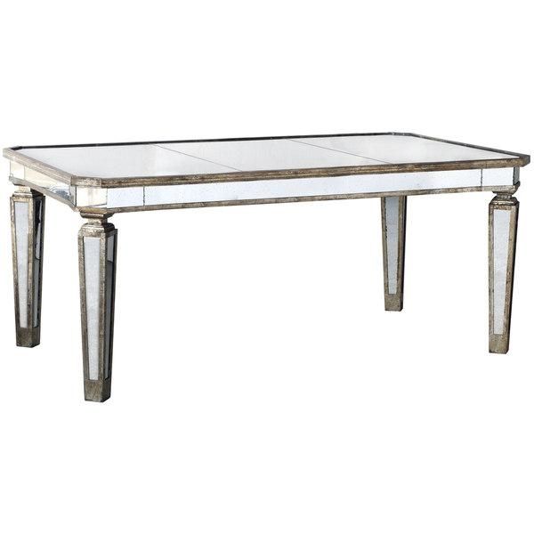 Julia Mirrored Dining Table – Free Shipping Today – Overstock Throughout Mirrored Dining Tables (Photo 11 of 20)