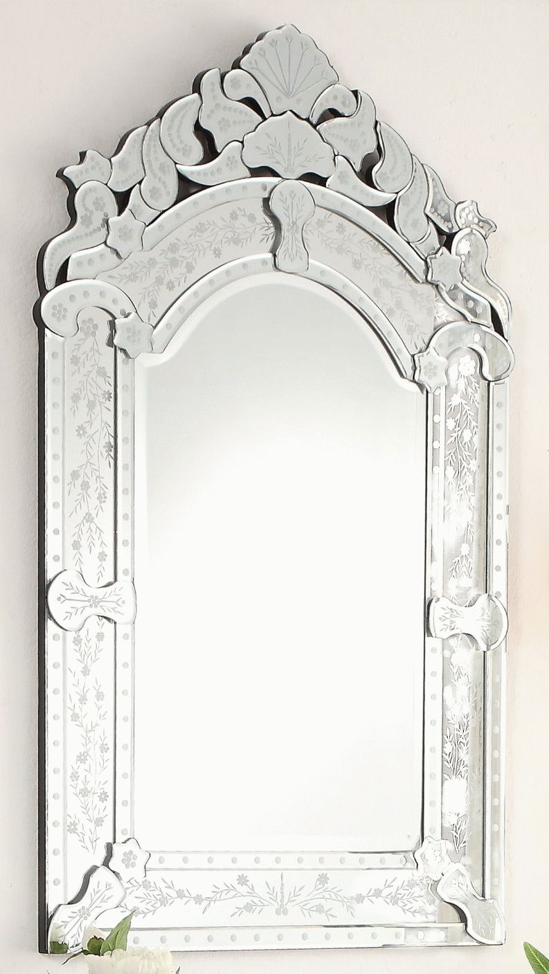 Lanzara 25 Inch Venetian Style Wall Mirror Ym 701 2541 With Regard To Venetian Style Wall Mirror (Photo 9 of 20)
