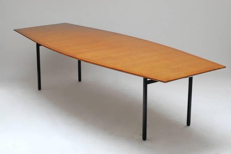 Large 1960 Florence Knoll Walnut Dining Tablede Coene At 1Stdibs Inside Florence Dining Tables (View 17 of 20)