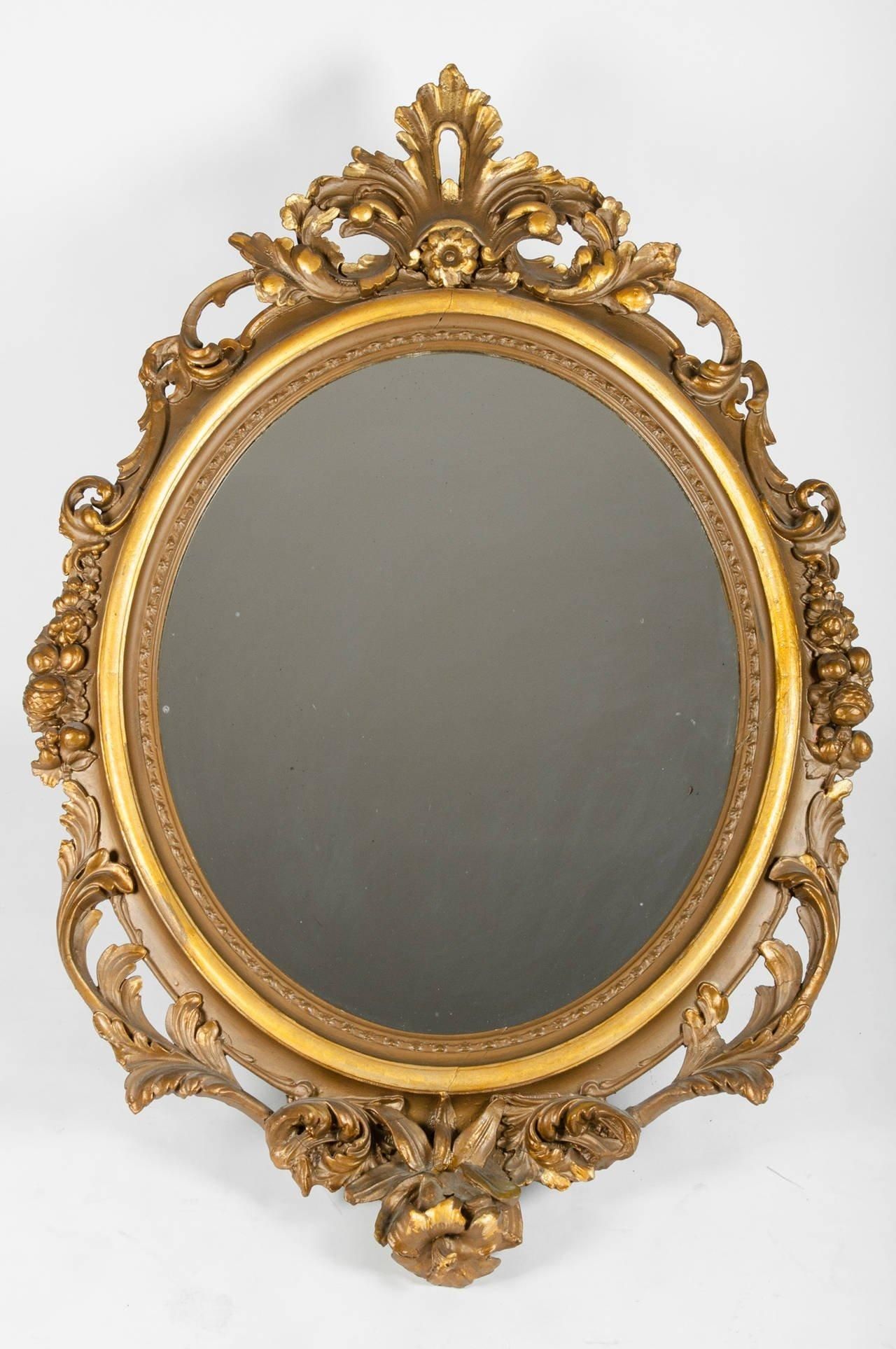 Large Gold Gilt Gesso Mirror For Sale At 1Stdibs With Regard To Gold Gilt Mirror (View 5 of 20)