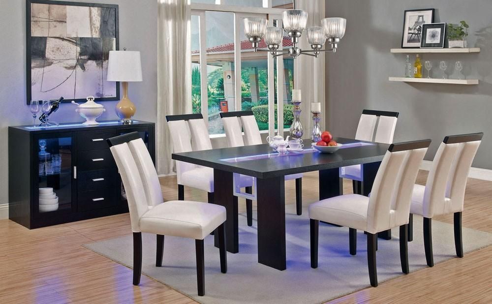 Led Light Dining Table Set Throughout Dining Tables With Led Lights (Photo 1 of 20)