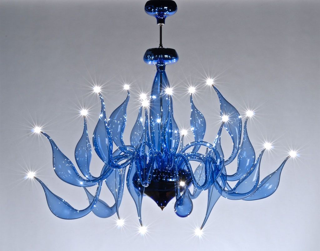 Light Blue Chandelier Lu 7 For A Modern Interior Lighting Design With 7 Light Chandeliers (View 19 of 25)