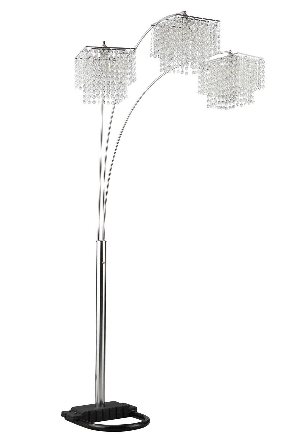 Lights Cool Floor Lamp Design With Luxury Crystal Floor Lamp Intended For Free Standing Chandelier Lamps (View 7 of 25)