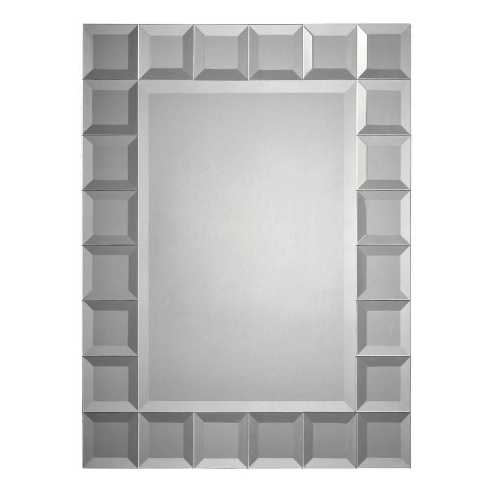 Luna 24 In. X 32 In. Beveled Glass Mirror Cli Fug9528810 – The With Regard To Bevelled Glass Mirrors (Photo 7 of 20)
