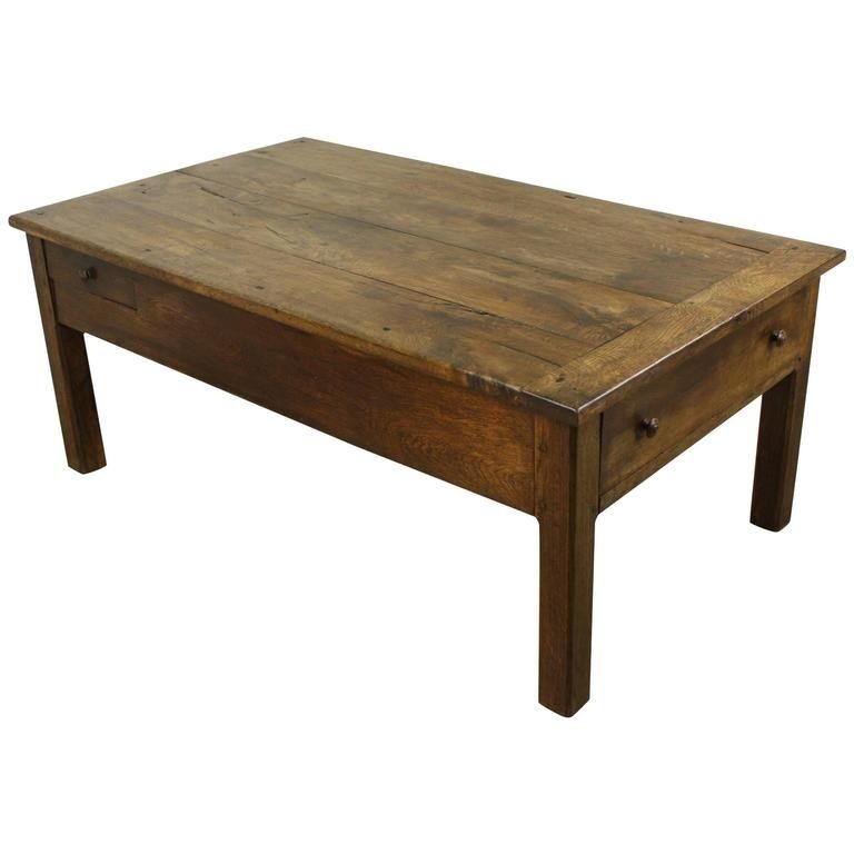 Magnificent Best French Country Coffee Tables In Antique French Oak Country Coffee Table Two Drawers At 1stdibs (View 28 of 50)