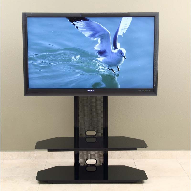 Magnificent Brand New Black Corner TV Stands For TVs Up To 60 For Currently Editing Transdeco Black Glass Tv Stand With Integrated (Photo 17 of 50)