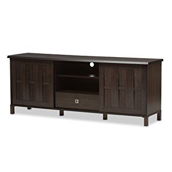 Magnificent Elite Dark Wood TV Cabinets In Amazon Wholesale Interiors Baxton Studio Unna Wood Tv Cabinet (View 17 of 50)