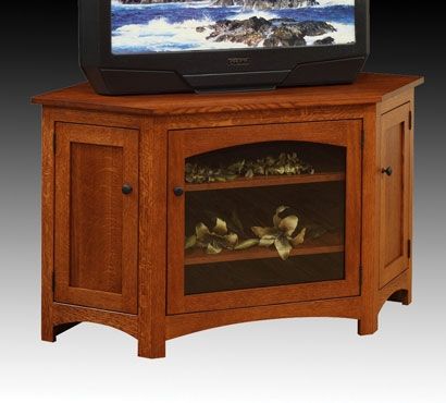 Magnificent Famous Corner 55 Inch TV Stands Within Mentor Tv Amish Furniture Tv Stands Tv Consoles Wall Units (View 36 of 50)